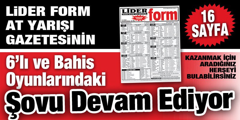 LİDERFORM Otoritesi ERCAN TEMELTAŞ'tan 20.228,95 TL'lik 6'lı